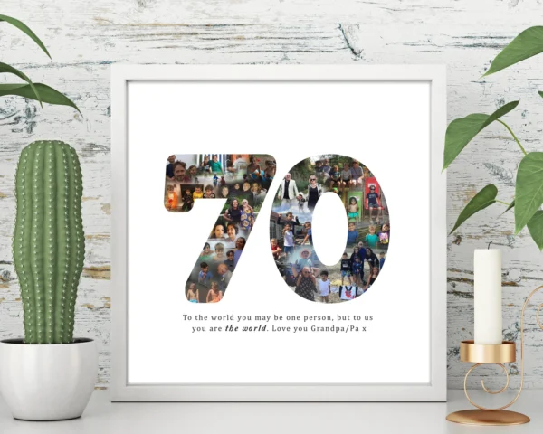 70th Birthday Print