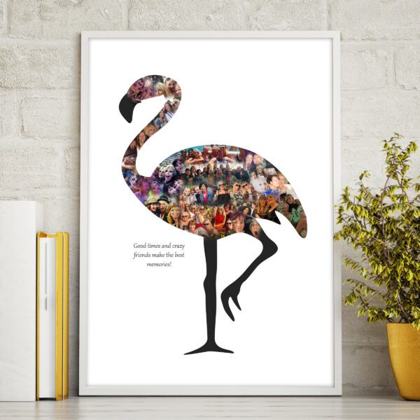 flamingo photo collage