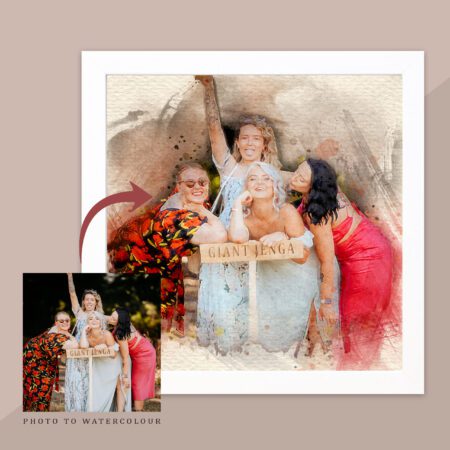 friends watercolour print