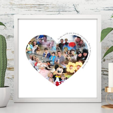 heart photo collage