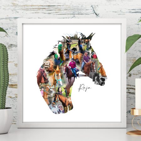horse photo collage
