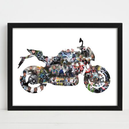 motorbike photo collage