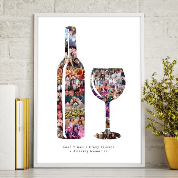 wine photo collage