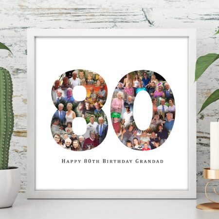 80th birthday photo collage